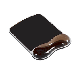 Kensington 62399 Duo Gel Mouse Pad Wave Light Smoke and Dark Smoke